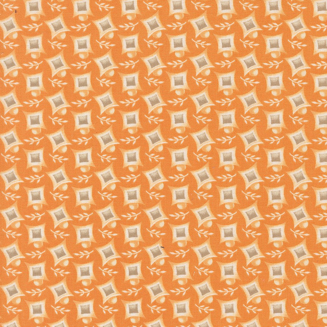 Agatha Road Quilt Fabric Pumpkin 35414 12 by Fig Tree Co. - Jammin Threads
