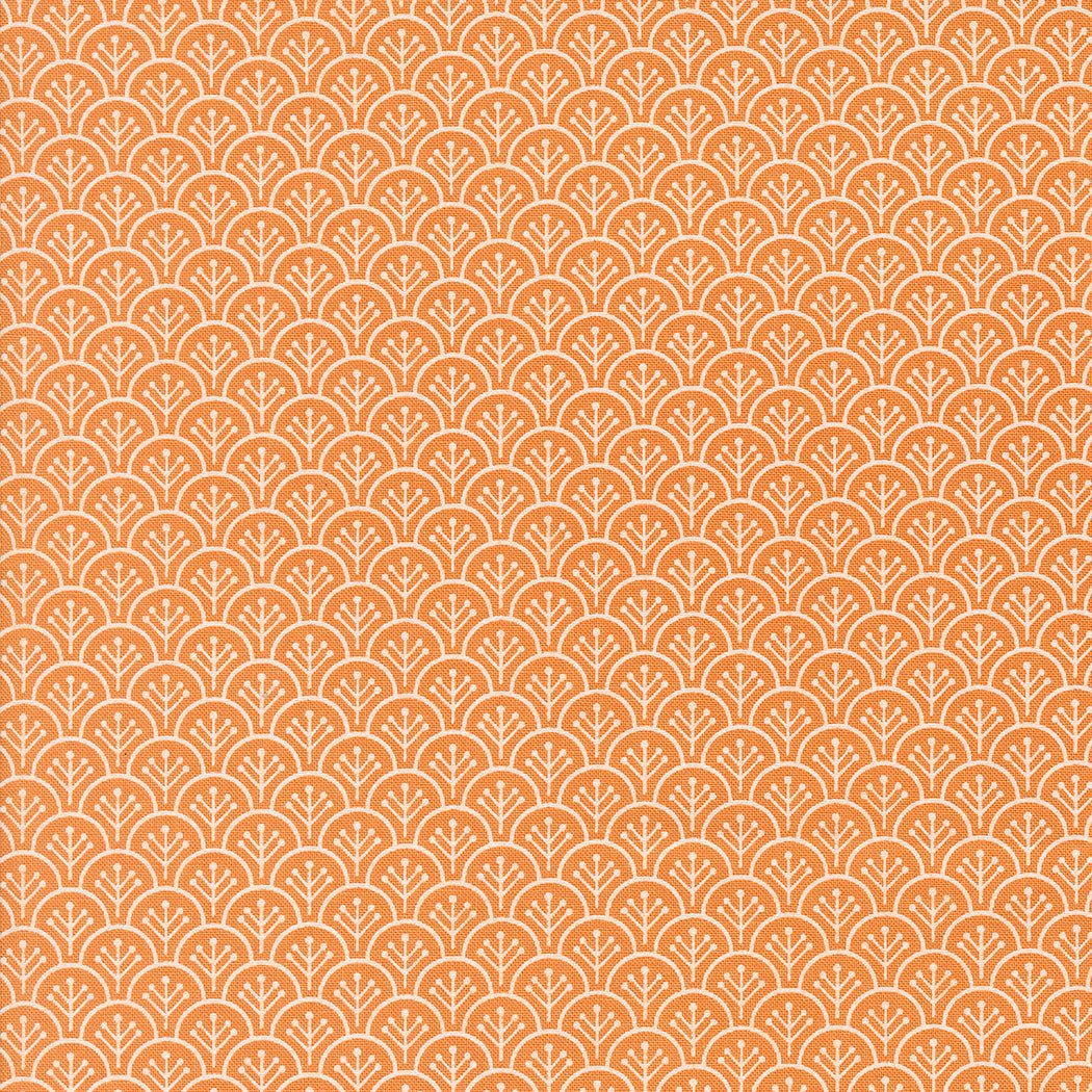 Agatha Road Quilt Fabric Pumpkin 35415 12 by Fig Tree Co. - Jammin Threads