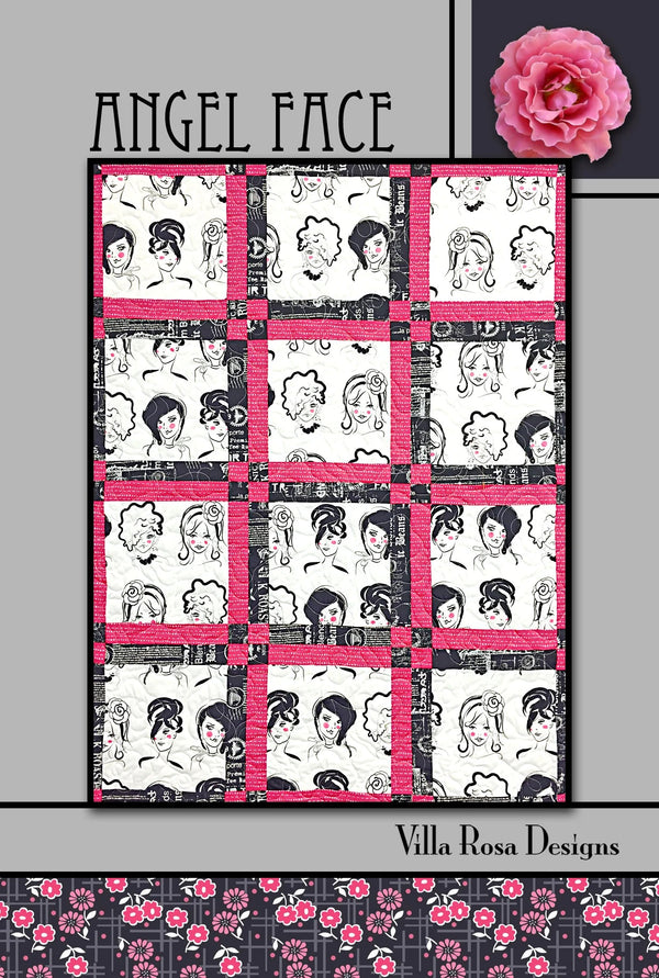 Angel Face Quilt Pattern PDF Download by Villa Rosa Designs – 38 x 50" or 48 x 60" Quilt - Jammin Threads