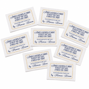 Angels Gather Quilt Labels – Personalized Name (Set of 8) - Jammin Threads