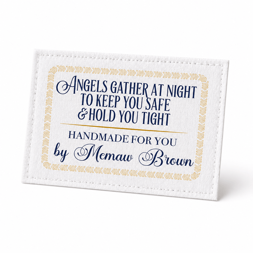 Angels Gather Quilt Labels – Personalized Name (Set of 8) - Jammin Threads