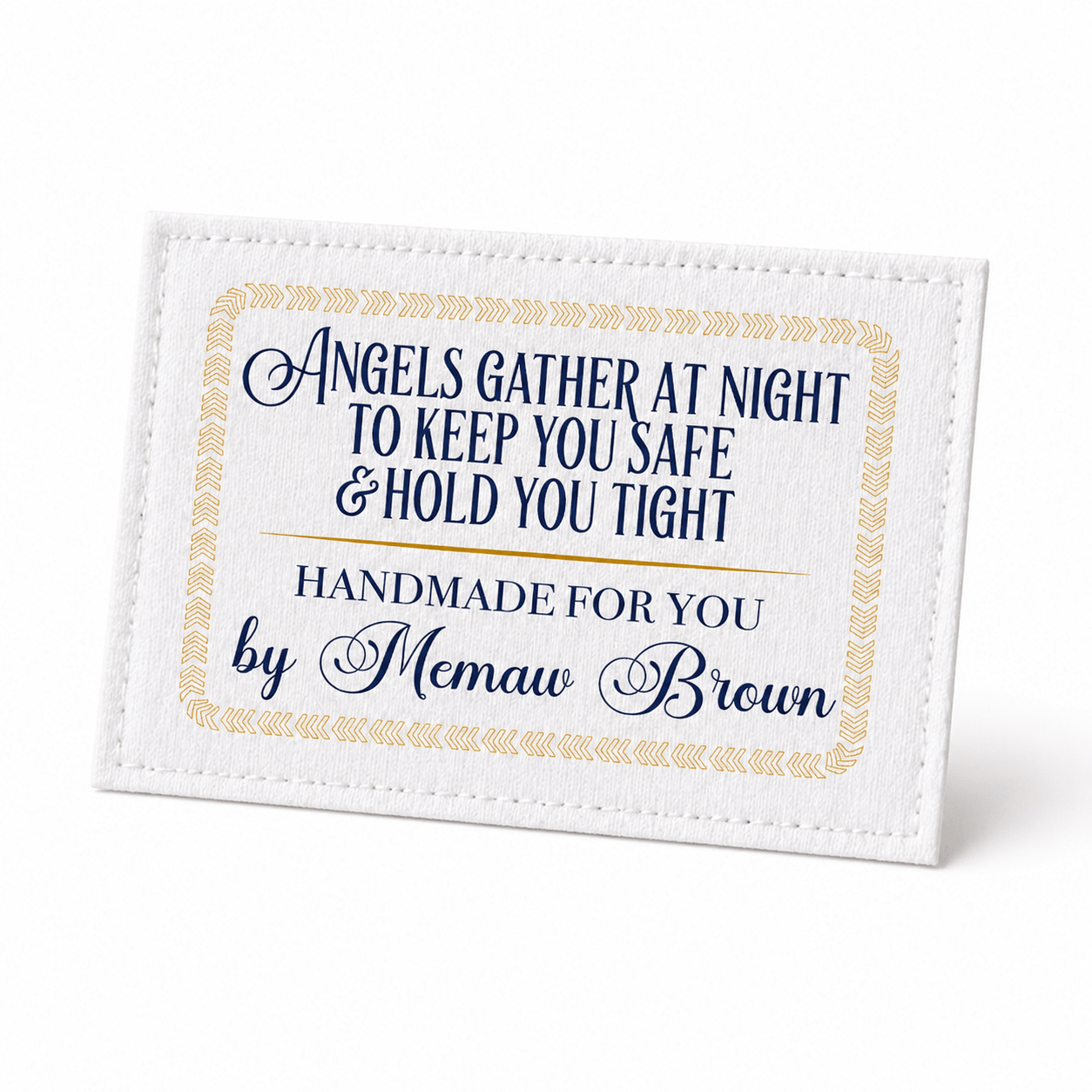 Angels Gather Quilt Labels – Personalized Name (Set of 8) - Jammin Threads