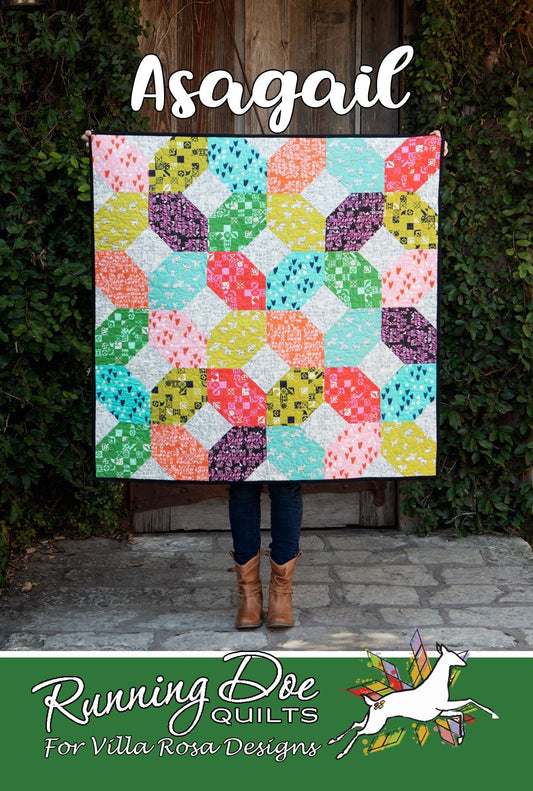 Asagail Quilt Pattern by Running Doe Quilts for Villa Rosa Designs - Jammin Threads