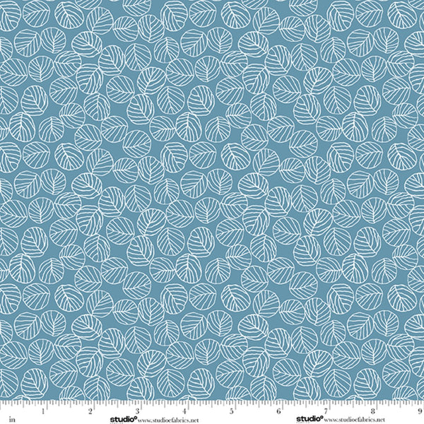 Bar Harbor Quilt Fabric by Chelsie Design Works | Denim Leaf - Jammin Threads