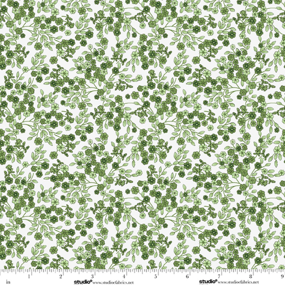 Bar Harbor Quilt Fabric by Chelsie Design Works | Ditsy Floral Vine - Jammin Threads