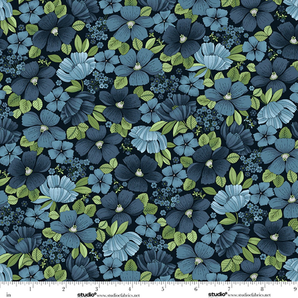 Bar Harbor Quilt Fabric by Chelsie Design Works | Floral All-over - Jammin Threads