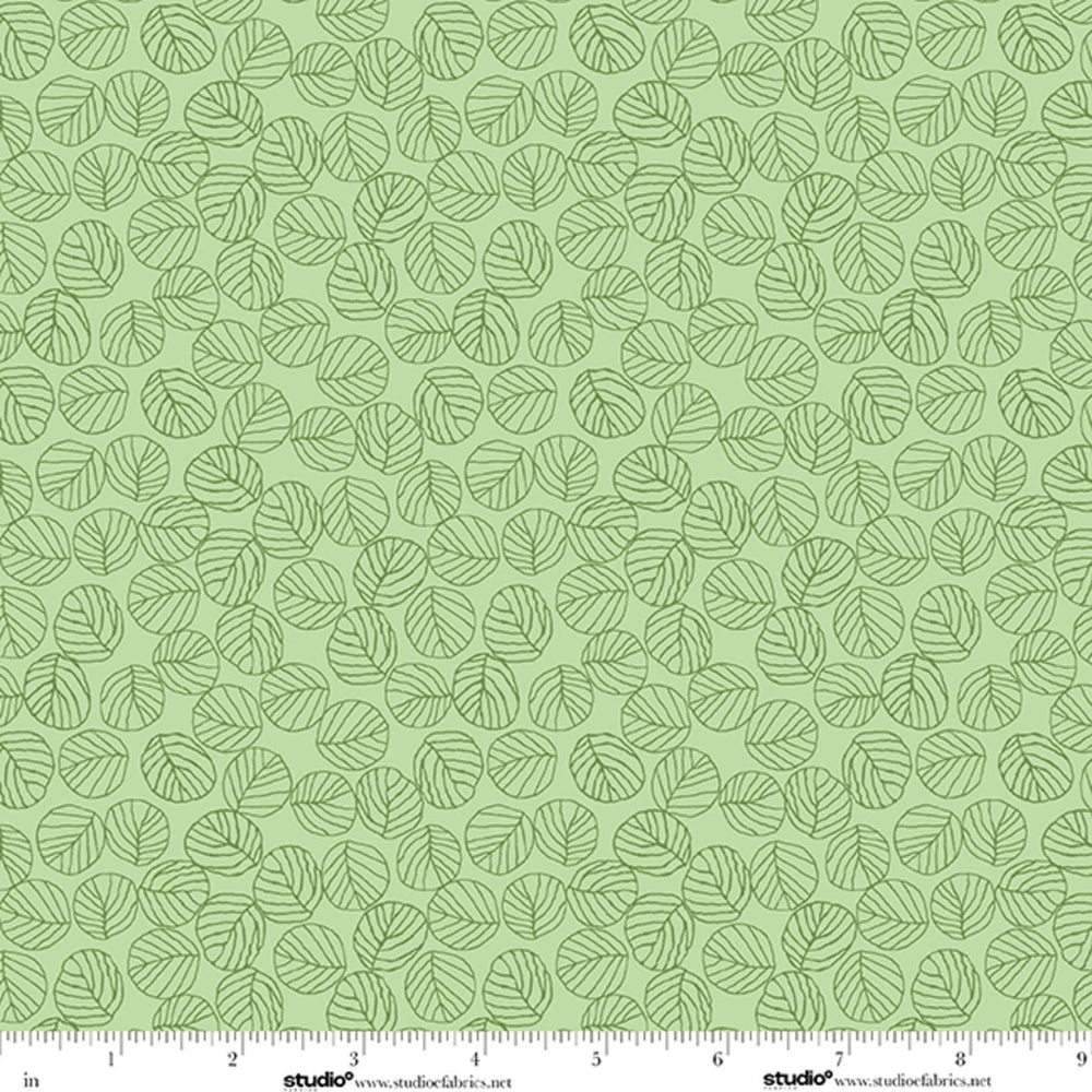 Bar Harbor Quilt Fabric by Chelsie Design Works | Pistachio Leaf - Jammin Threads