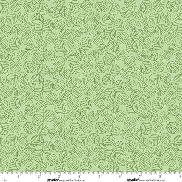 Bar Harbor Quilt Fabric by Chelsie Design Works | Pistachio Leaf - Jammin Threads