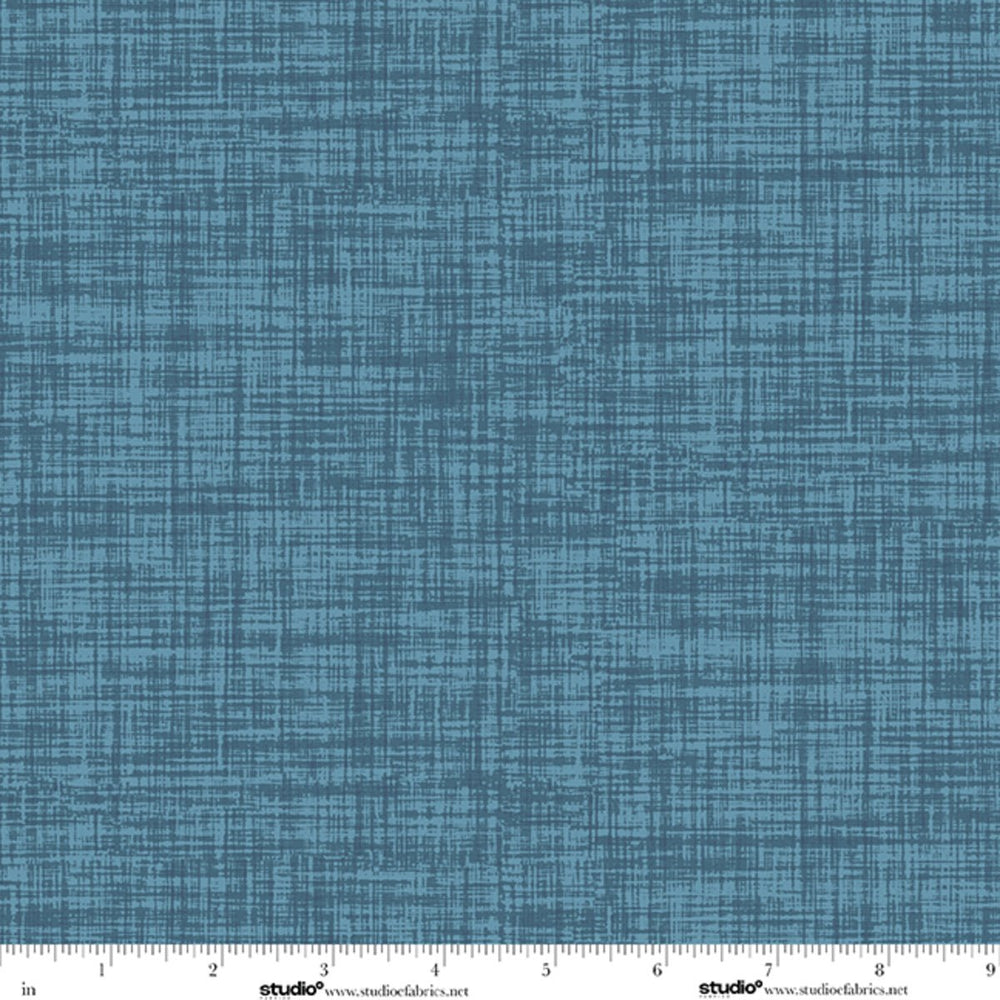 Bar Harbor Quilt Fabric by Chelsie Design Works | Plaid Texture Denim - Jammin Threads