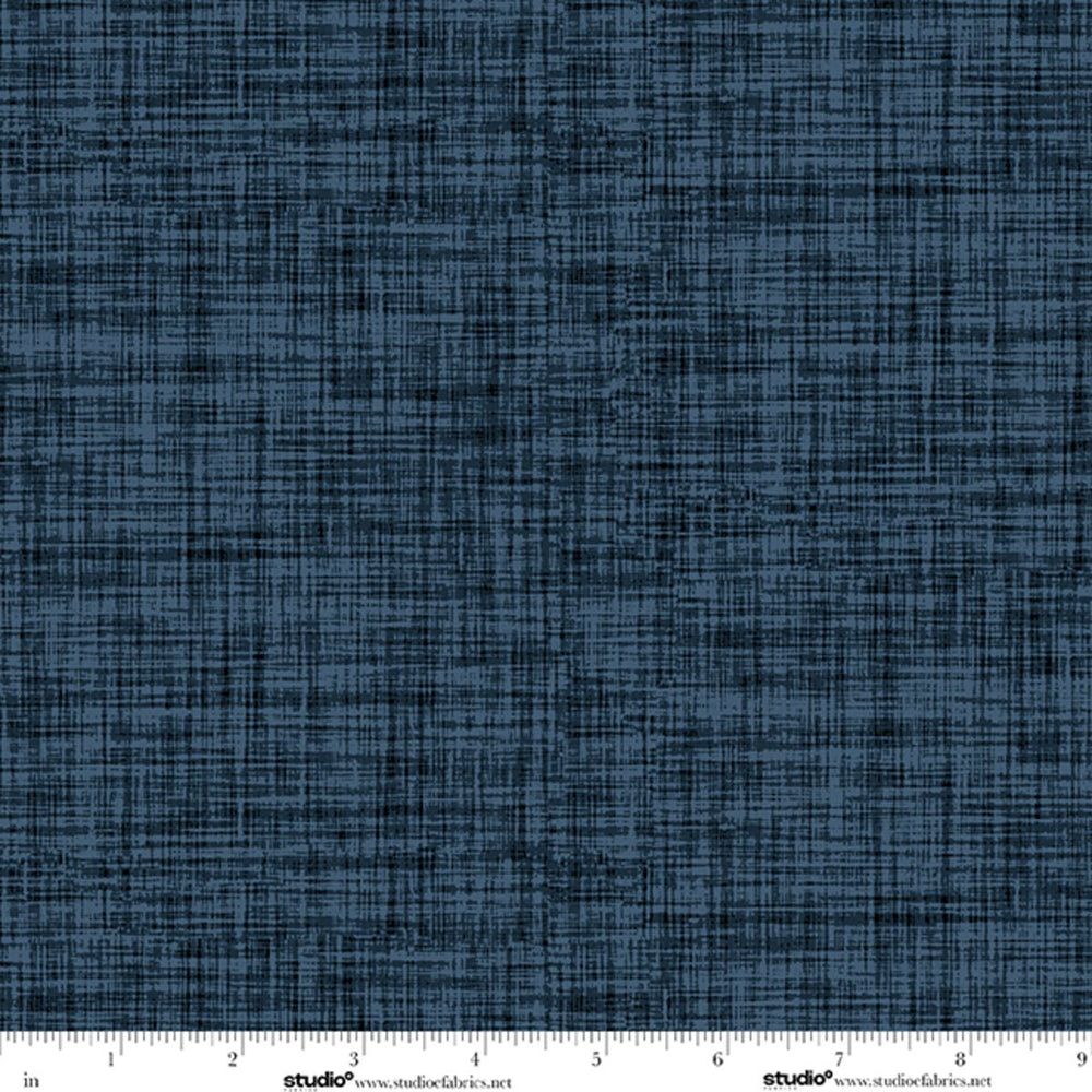 Bar Harbor Quilt Fabric by Chelsie Design Works | Plaid Texture Indigo - Jammin Threads