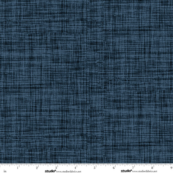 Bar Harbor Quilt Fabric by Chelsie Design Works | Plaid Texture Indigo - Jammin Threads