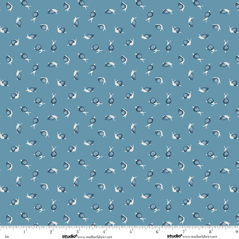 Bar Harbor Quilt Fabric by Chelsie Design Works | Small Ditsy Denim - Jammin Threads