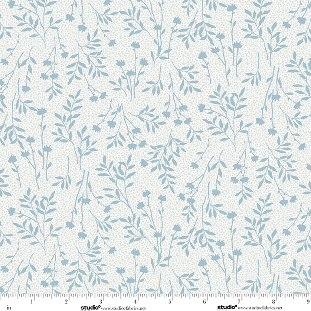 Bar Harbor Quilt Fabric by Chelsie Design Works | Wildflower Misty Blue - Jammin Threads