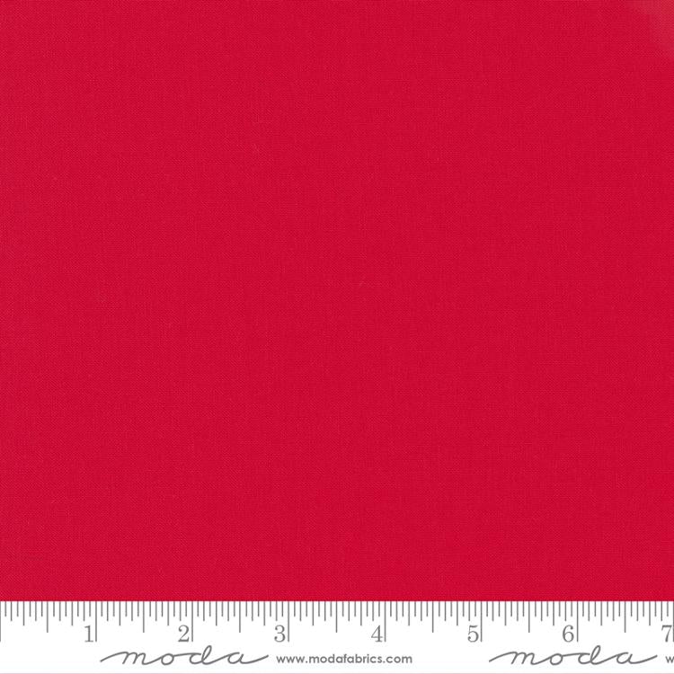 Bella Solids Quilt Fabric Bettys Red 9900 123 by Moda Fabrics - Jammin Threads
