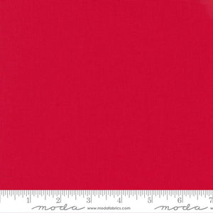 Bella Solids Quilt Fabric Bettys Red 9900 123 by Moda Fabrics - Jammin Threads