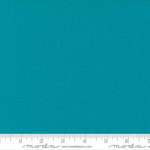 Bella Solids Quilt Fabric Turquoise 9900 107 by Moda Fabrics - Jammin Threads