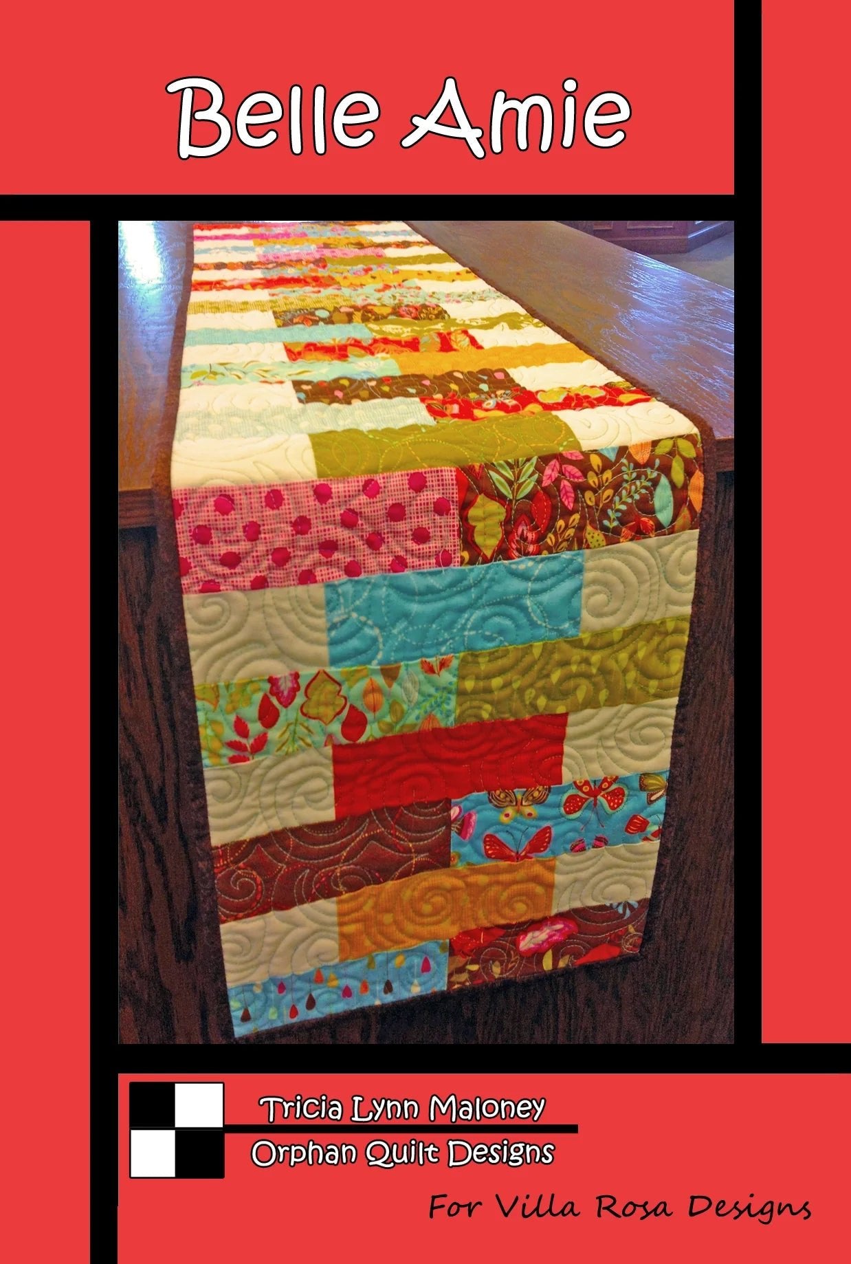 Belle Amie Table Runner Pattern by Orphan Quilt Designs (PDF Version) - Jammin Threads