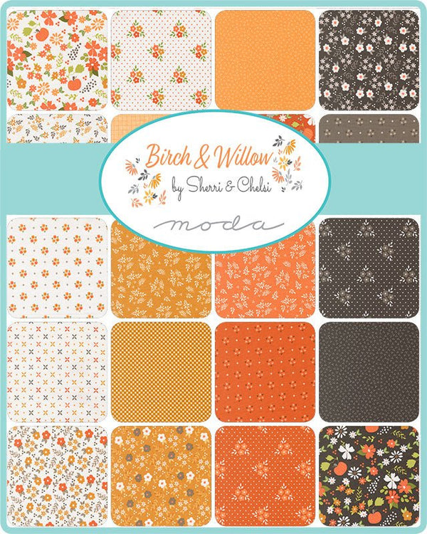 Birch & Willow Quilt Fabric Pumpkin 37725 14 by Sherri & Chelsi for Moda Fabrics - Jammin Threads