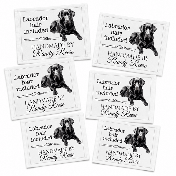 Black Labrador “Lab Hair Included” Personalized Quilt Label - Jammin Threads