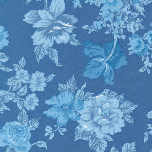 Blueprint Quilt Fabric Blue 55330 15 by Camille Roskelley for Moda Fabrics - Jammin Threads