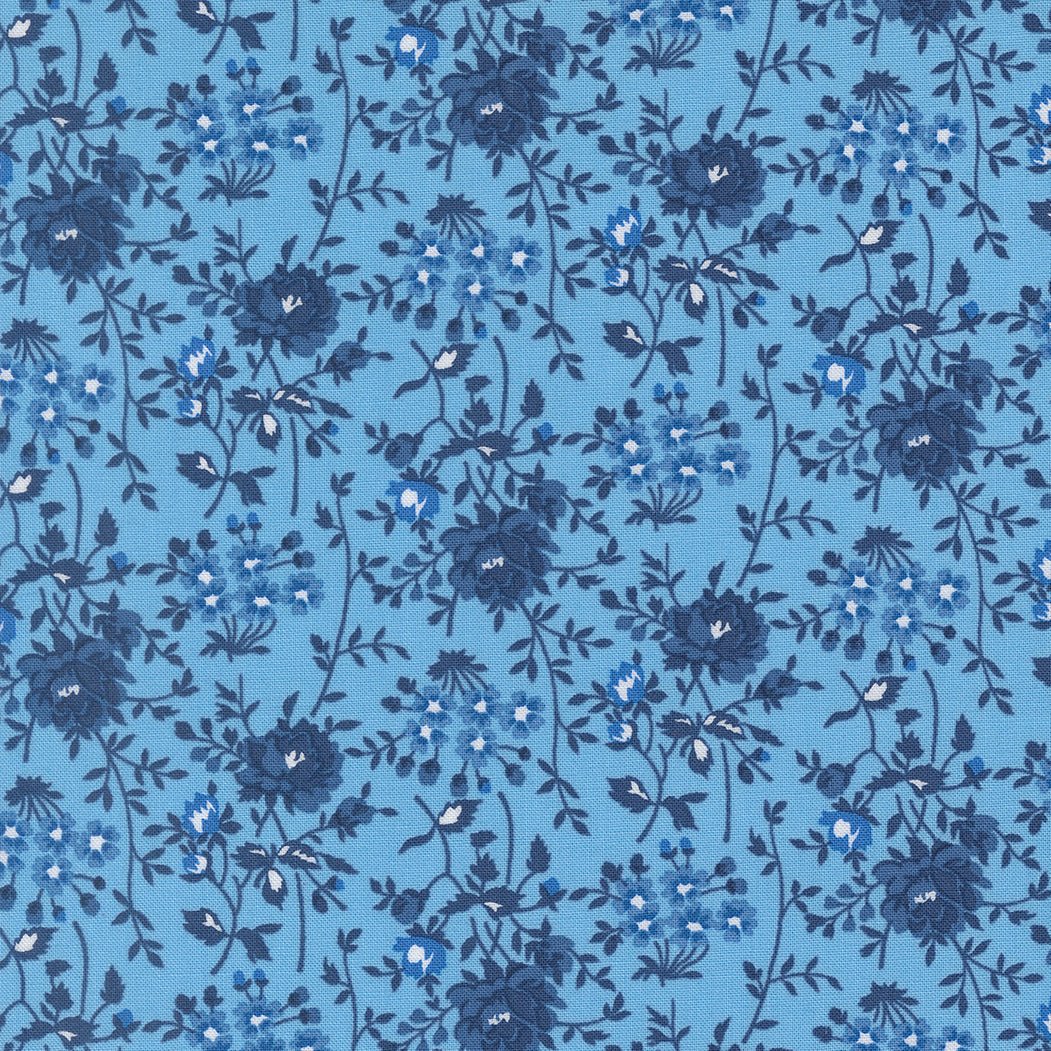 Blueprint Quilt Fabric Harbor 55333 12 by Camille Roskelley for Moda Fabrics - Jammin Threads