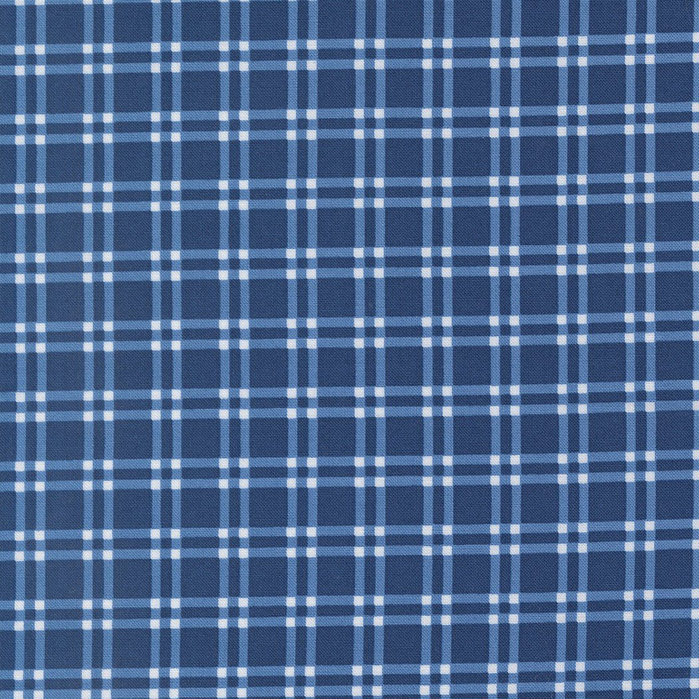 Blueprint Quilt Fabric Navy 55332 16 by Camille Roskelley for Moda Fabrics - Jammin Threads