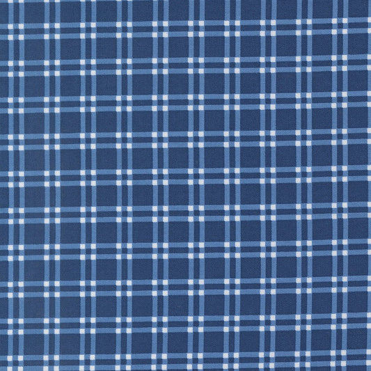 Blueprint Quilt Fabric Navy 55332 16 by Camille Roskelley for Moda Fabrics - Jammin Threads