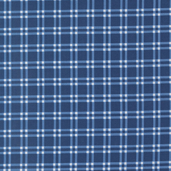 Blueprint Quilt Fabric Navy 55332 16 by Camille Roskelley for Moda Fabrics - Jammin Threads