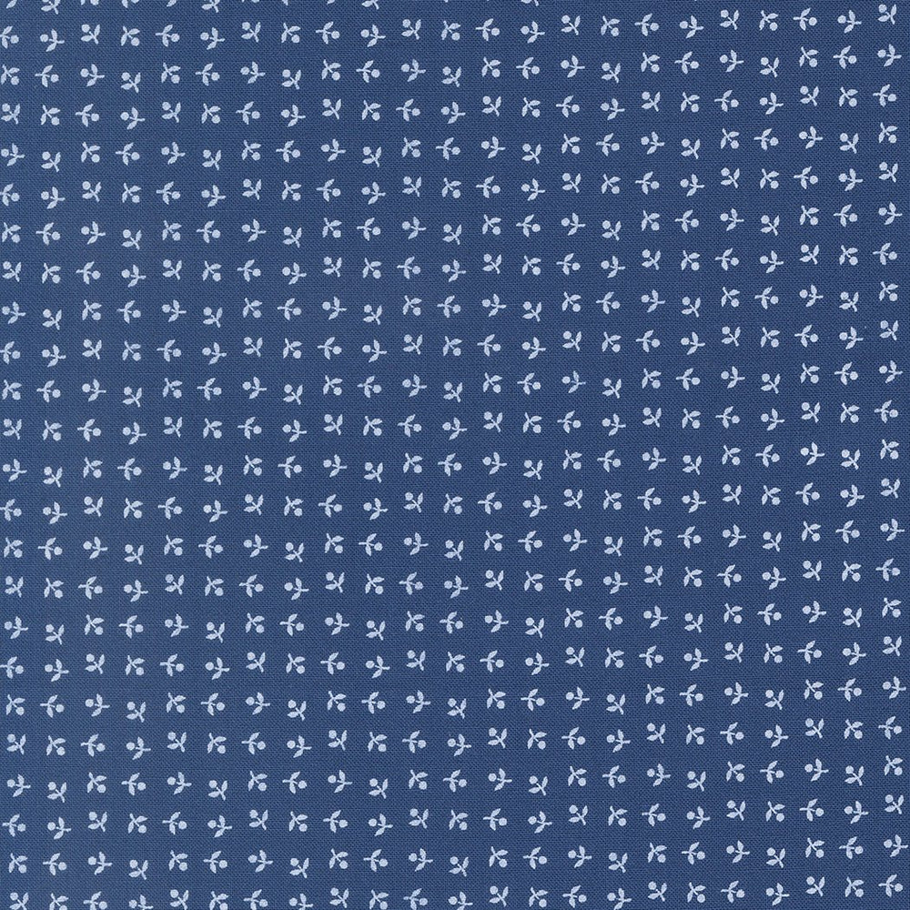 Blueprint Quilt Fabric Navy 55336 16 by Camille Roskelley for Moda Fabrics - Jammin Threads