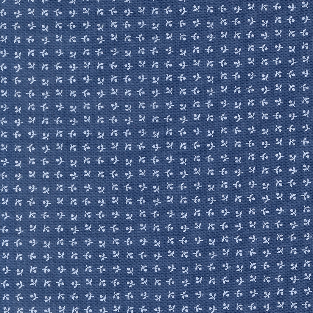 Blueprint Quilt Fabric Navy 55336 16 by Camille Roskelley for Moda Fabrics - Jammin Threads