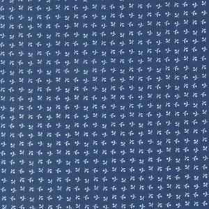 Blueprint Quilt Fabric Navy 55336 16 by Camille Roskelley for Moda Fabrics - Jammin Threads