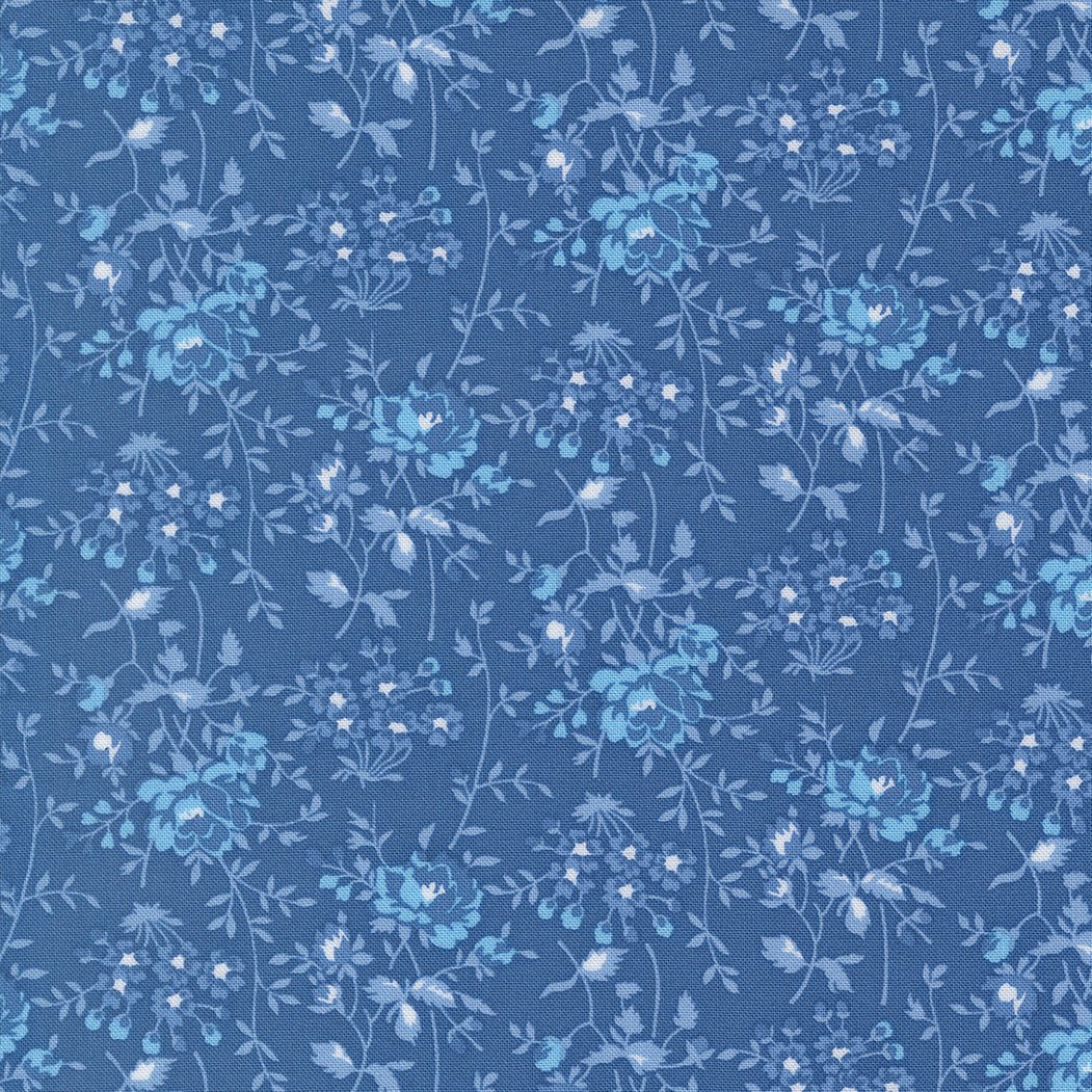 Blueprint Quilt Fabric Sea 55333 17 by Camille Roskelley for Moda Fabrics - Jammin Threads