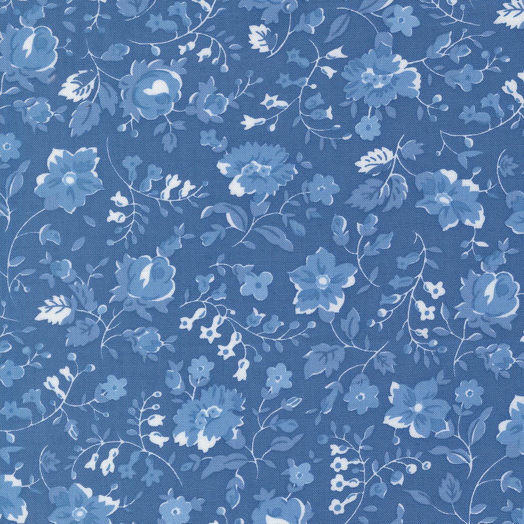 Blueprint Quilt Fabric Sea 55338 17 by Camille Roskelley for Moda Fabrics - Jammin Threads