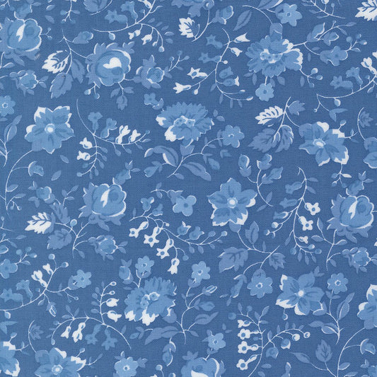 Blueprint Quilt Fabric Sea 55338 17 by Camille Roskelley for Moda Fabrics - Jammin Threads