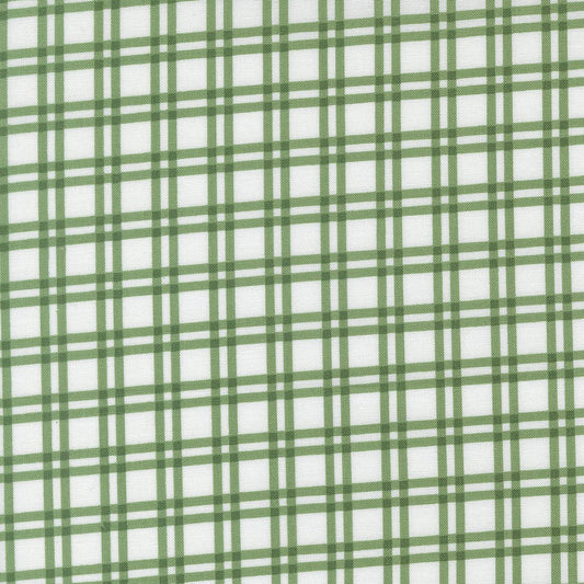 Blueprint Quilt Fabric White Grass 55332 28 by Camille Roskelley for Moda Fabrics - Jammin Threads