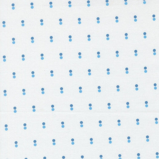 Blueprint Quilt Fabric White Harbor 55334 11 by Camille Roskelley for Moda Fabrics - Jammin Threads