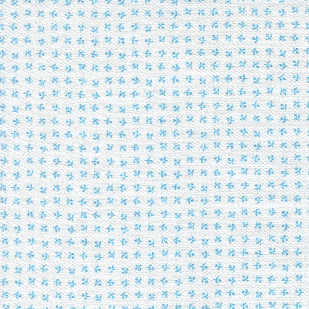 Blueprint Quilt Fabric White Harbor 55336 11 by Camille Roskelley for Moda Fabrics - Jammin Threads
