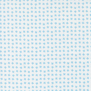 Blueprint Quilt Fabric White Harbor 55336 11 by Camille Roskelley for Moda Fabrics - Jammin Threads