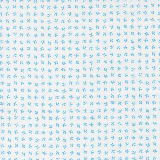 Blueprint Quilt Fabric White Harbor 55336 11 by Camille Roskelley for Moda Fabrics - Jammin Threads
