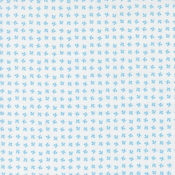 Blueprint Quilt Fabric White Harbor 55336 11 by Camille Roskelley for Moda Fabrics - Jammin Threads