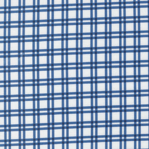 Blueprint Quilt Fabric White Navy 55332 26 by Camille Roskelley for Moda Fabrics - Jammin Threads