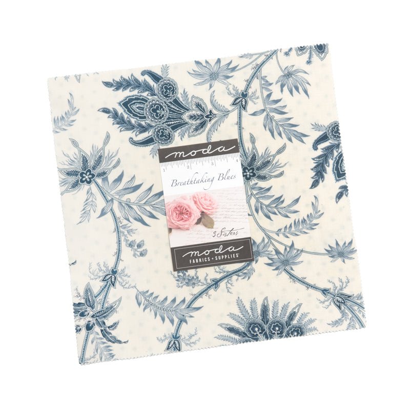 Breathtaking Blues Layer Cake by 3 Sisters for Moda Fabrics – 42 pieces - Jammin Threads