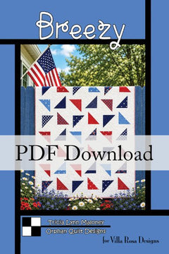 Breezy Quilt Pattern by Orphan Quilt Designs for Villa Rosa Designs (PDF version) - Jammin Threads