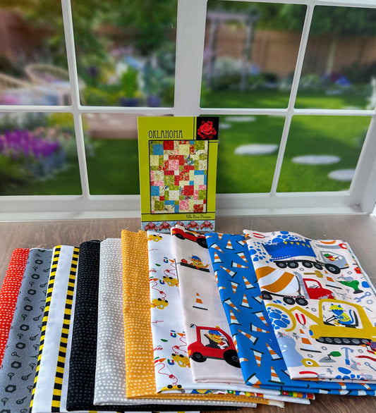 Cats at Work Cute and Easy Quilt Kit for Babies and Kids - Jammin Threads
