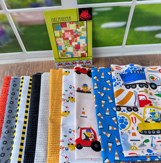 Cats at Work Cute and Easy Quilt Kit for Babies and Kids - Jammin Threads