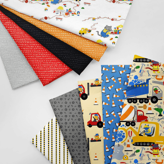 Cats at Work Quilt Fabric Claw - Tion Tape DLW3197 WHITE - Jammin Threads