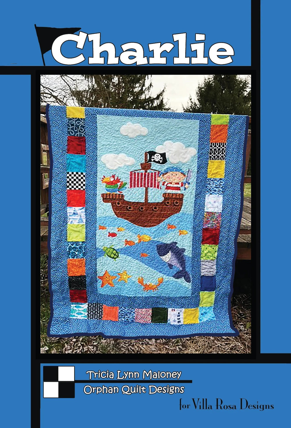 Charlie Quilt Pattern by Orphan Quilt Designs for Villa Rosa Designs (PDF Download) - Jammin Threads