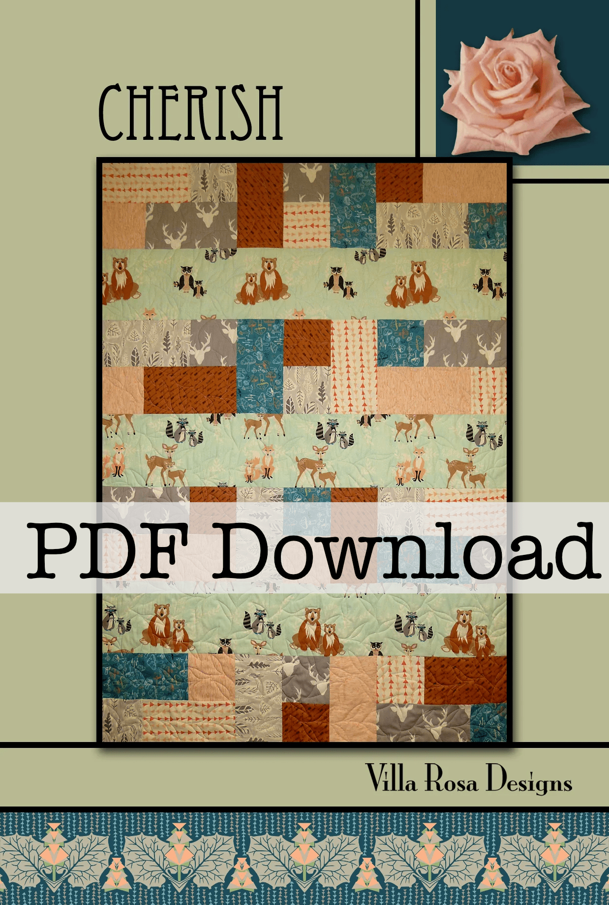 Cherish Quilt Pattern by Villa Rosa Designs (PDF Download) - Jammin Threads