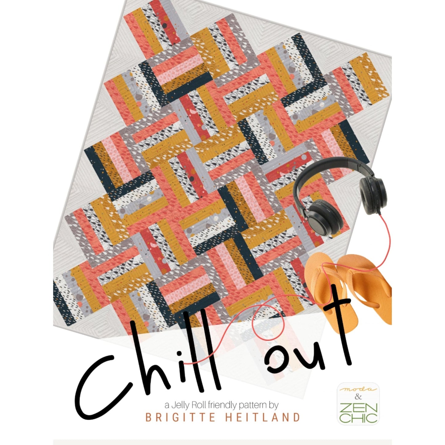 Chill Out. A FREE Jelly Roll Friendly Quilt Pattern by Brigitte Heitland - Jammin Threads