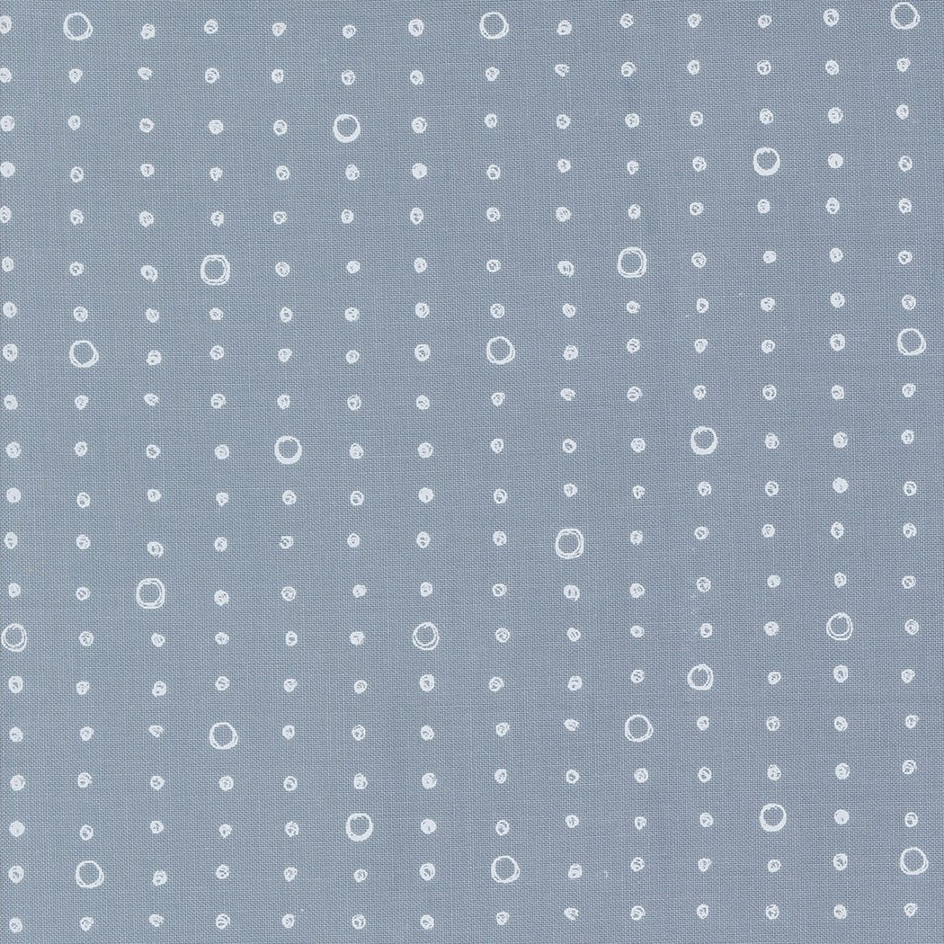 Chirp Quilt Fabric Dots and Circles - Raincloud 39038 20 by Elena Amo for Moda Fabrics - Jammin Threads